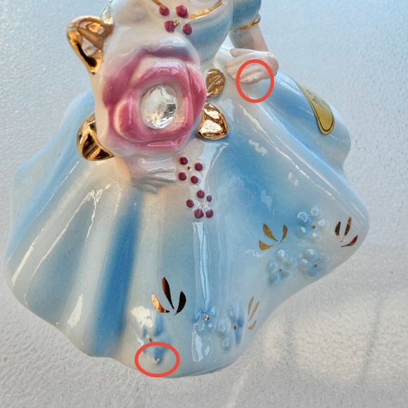 Josef Originals April Birthstone Porcelain Doll Collectible Figurine - Picture 9 of 9